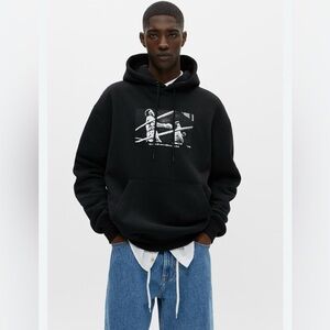 Rocky Pull & Bear Rocky Balboa The Italian Stallion Pullover Hoodie Size L